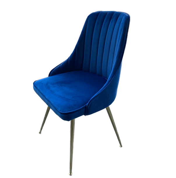 Blue velvet dining chair Exhibitions, Expo, Conferences & Trade Shows